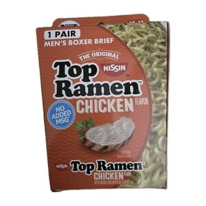 Top Ramen Noodles Men's Boxer Briefs Size XL 40-42 Brand New In Sealed Box